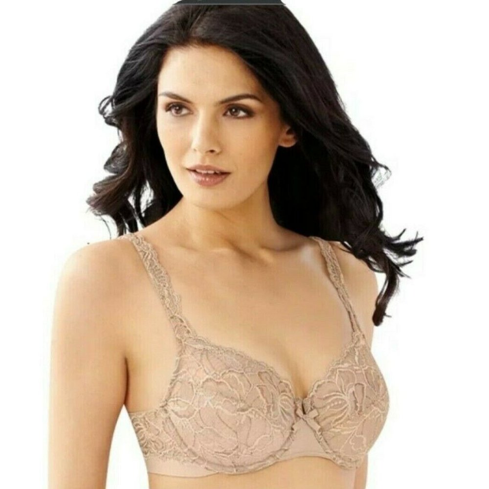 Bali Lace Desire Lightly Lined Underwire Full Coverage Bra Style 6543 Size 34C